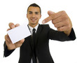 © Viorel Sima - Businessman is showing blank card