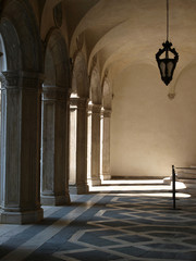 Canvas Print - courtyard of the doge palace in venice, italy