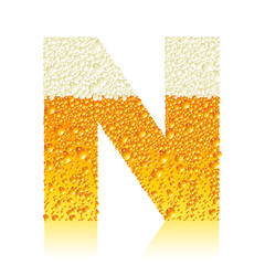 Canvas Print - alphabet beer N