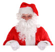© digieye - Santa and white, blank sign