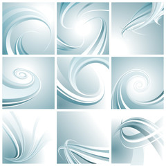 Leinwandbilder - Set of abstract background for technology. Vector layered.