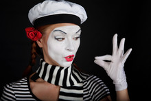 Portrait Of A Mime Girl