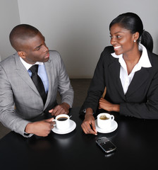 Wall Mural - African american business team discussion