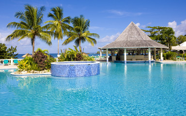 Sticker - hotel's swimming pool, Tobago