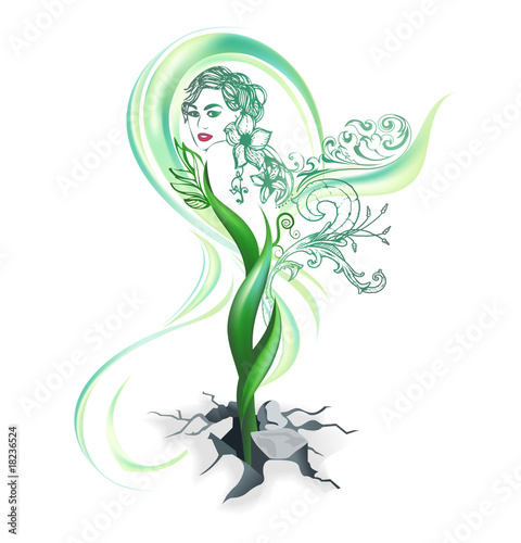 Tree woman vector Stock Vector | Adobe Stock