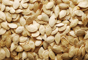 Poster - pumpkin seeds background