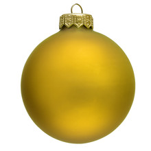 Yellow Christmas Ornament .