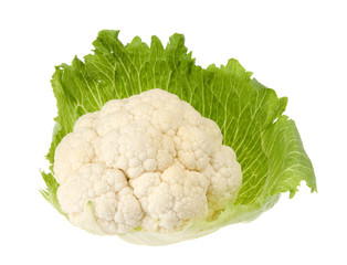 Wall Mural - Cauliflower isolated on white background