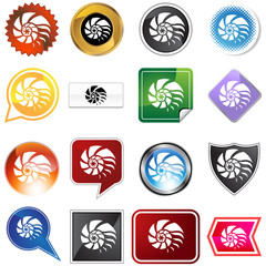 Sticker - shell variety set