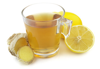 Sticker - Tea with ginger and lemon