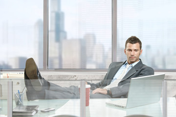 Poster - Relaxed businessman