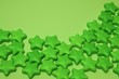 canvas print picture - grüne Sternchen