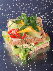 Canvas Print - Healthy sandwich