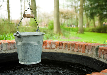 Bucket of a well