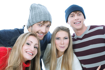 Sticker - cheerful teenagers