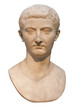 Marble bust of the roman emperor tiberius