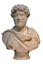 Marble Bust Of The Roman Emperor Marcus Aurelius