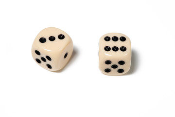 dice on white