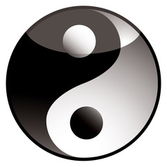 Wall Mural - ying yang shadow