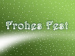 canvas print picture - Frohes Fest grün