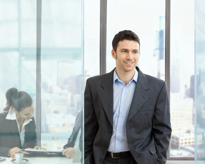 Canvas Print - Businessman in office