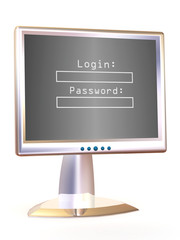 Poster - Monitor with Login and password