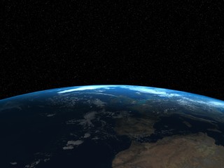 earth from outerspace