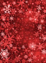 Red Snow Background