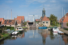Picturesque Seafront From The Old Dutch Fishing Village Hindelop