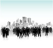 © Mrs.Margo - Business people urban crowd, conceptual vector