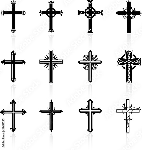 Fotografía religious cross design collection