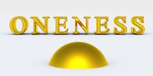 Golden Deeksha Ball For Oneness With 3d Text