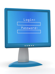 Poster - Monitor with Login and password