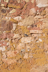 Wall Mural - Red Ochre Stone Wall Background