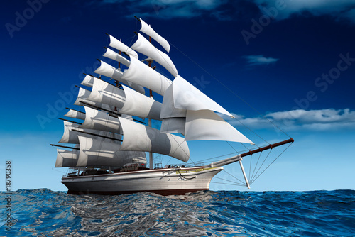 Fototapeta dla dzieci Sailing ship