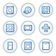 © Sergiy Timashov - Home appliances web icons, white circle buttons series