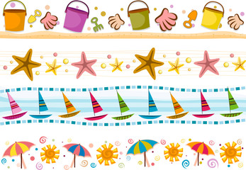 Sticker - Beach Border Set