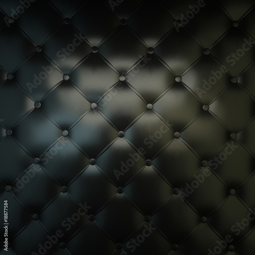 Fotomural Sepia luxury buttoned black leather