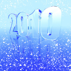 Poster - Happy New Year 2010 greetings card