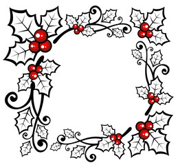 Wall Mural - Christmas pattern