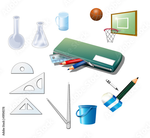 学校にあるもの02 Stock イラスト Adobe Stock