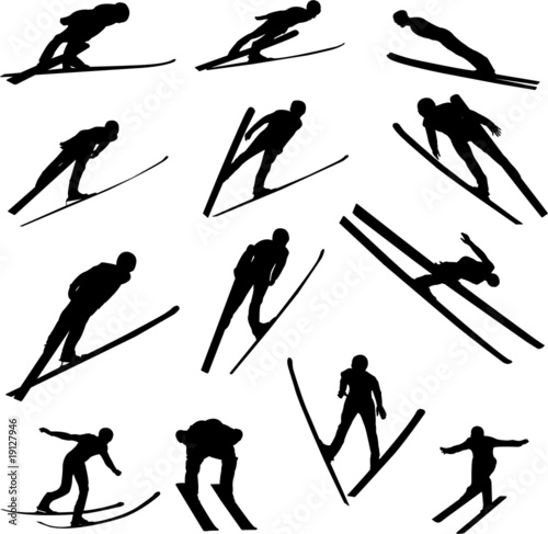 Dekoracja na wymiar  skoki-narciarskie-sylwetka-wektor