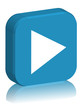 © Web Buttons Inc - Bouton carré en 3D 'PLAY - LIRE' (vecteur - multimedia - video)