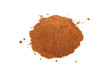 Some fresh coffee powder isolated on white background