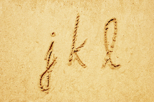 set of sand fonts