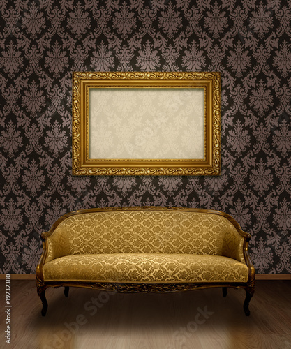 Zdjęcie: Classic sofa and frame Classic sofa and frame