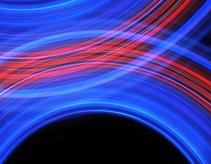 Wall Mural - Abstract background of blue and red bands