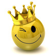 © valdis torms - happy smiley with crown
