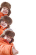 orange winter team family