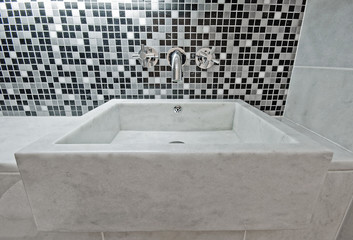 Wall Mural - marble hand wash basin